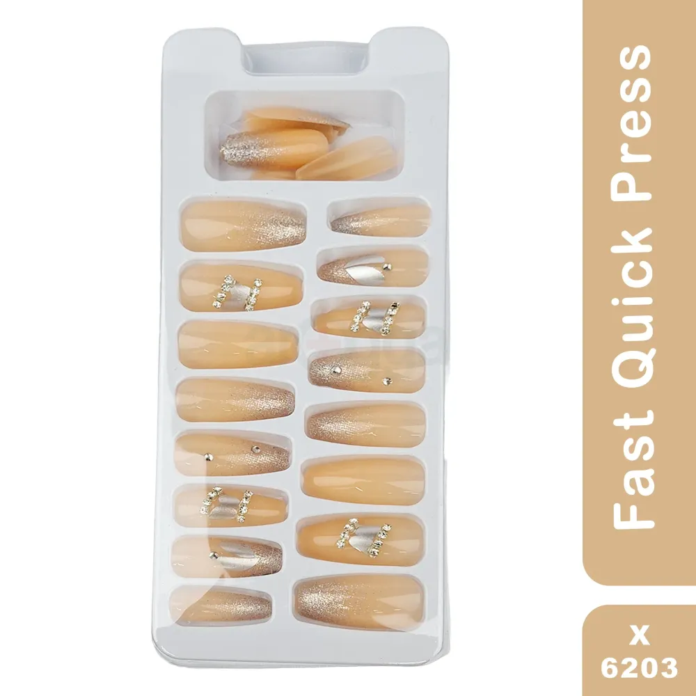 Fast Quick Press Fake Nails Exquisite Series 24pcs (X-6203)