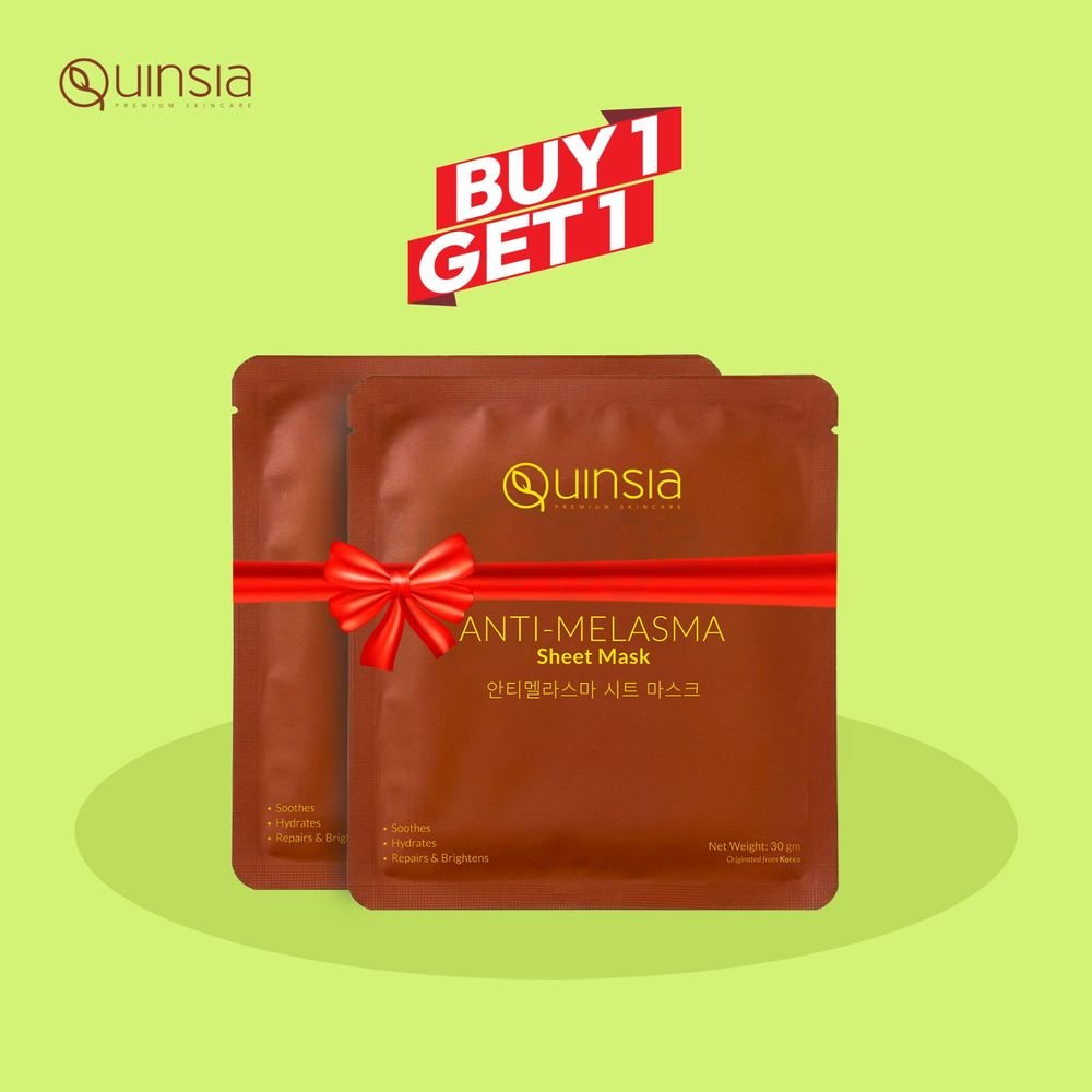 Buy 1 Quinsia Anti-Melasma Sheet Mask & Get 1 Free