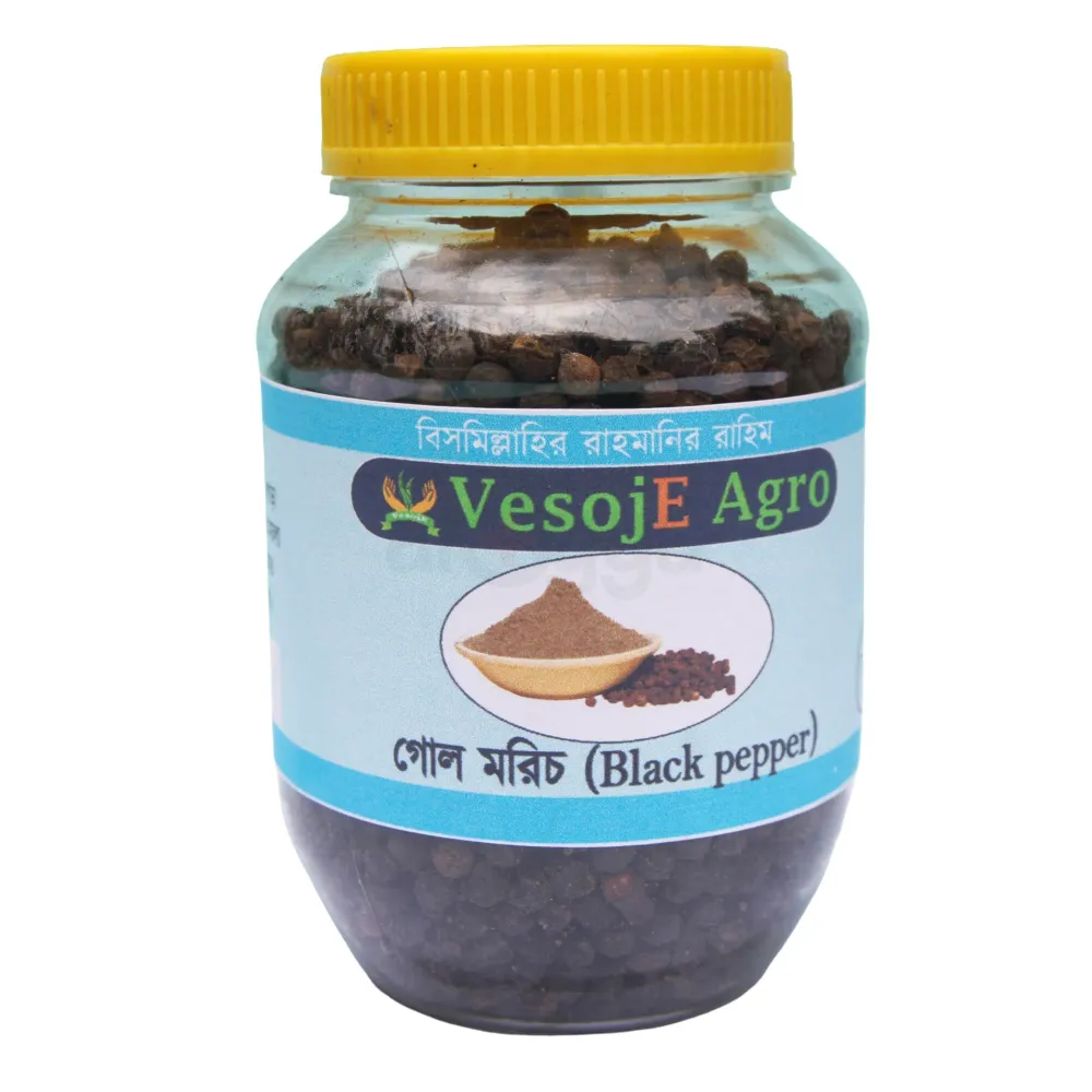 Vesoje Agro Black Pepper (গোল মরিচ) – 100 gm