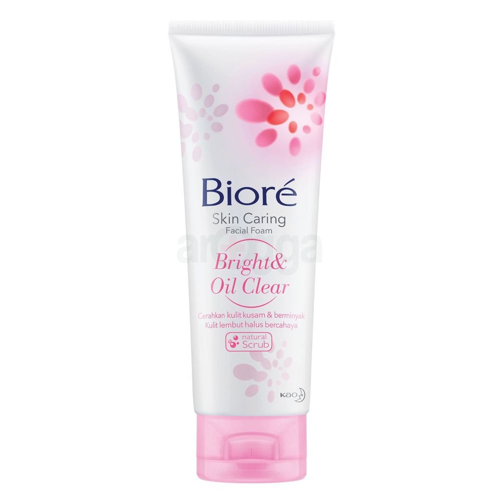 Biore Womens Facial Foam Bright & Oil Clear 100g (Made in Indonesia)