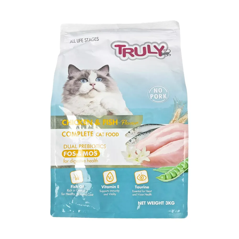 Truly All Life Stage Dry Cat Food Chicken & Fish 3Kg