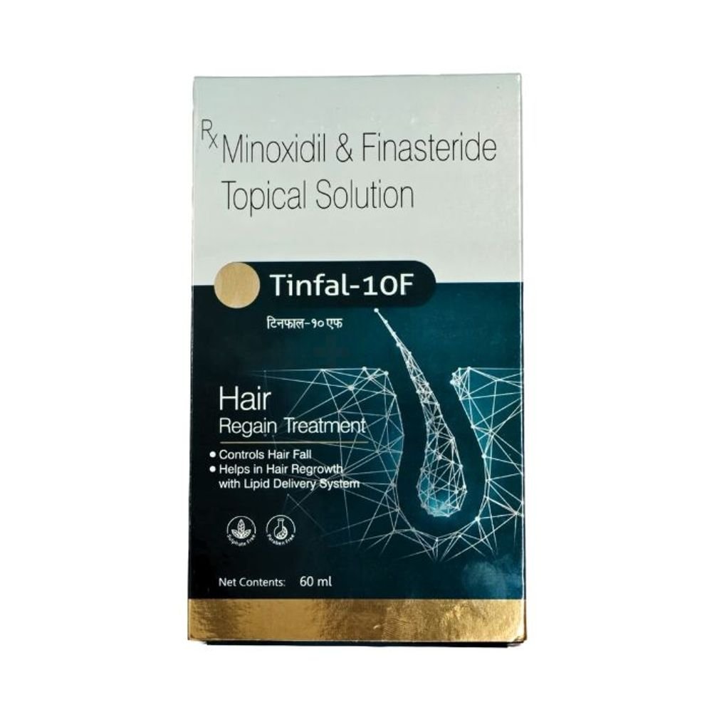 Tinfal-10F Minoxidil and Finasteride Topical Solution 60ml