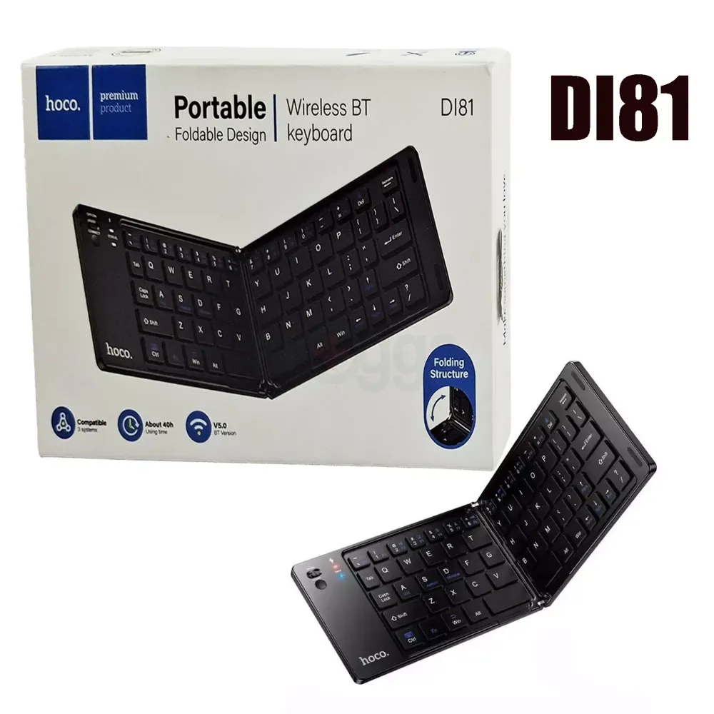 Hoco DI81 Portable Foldable Wireless Bluetooth Keyboard