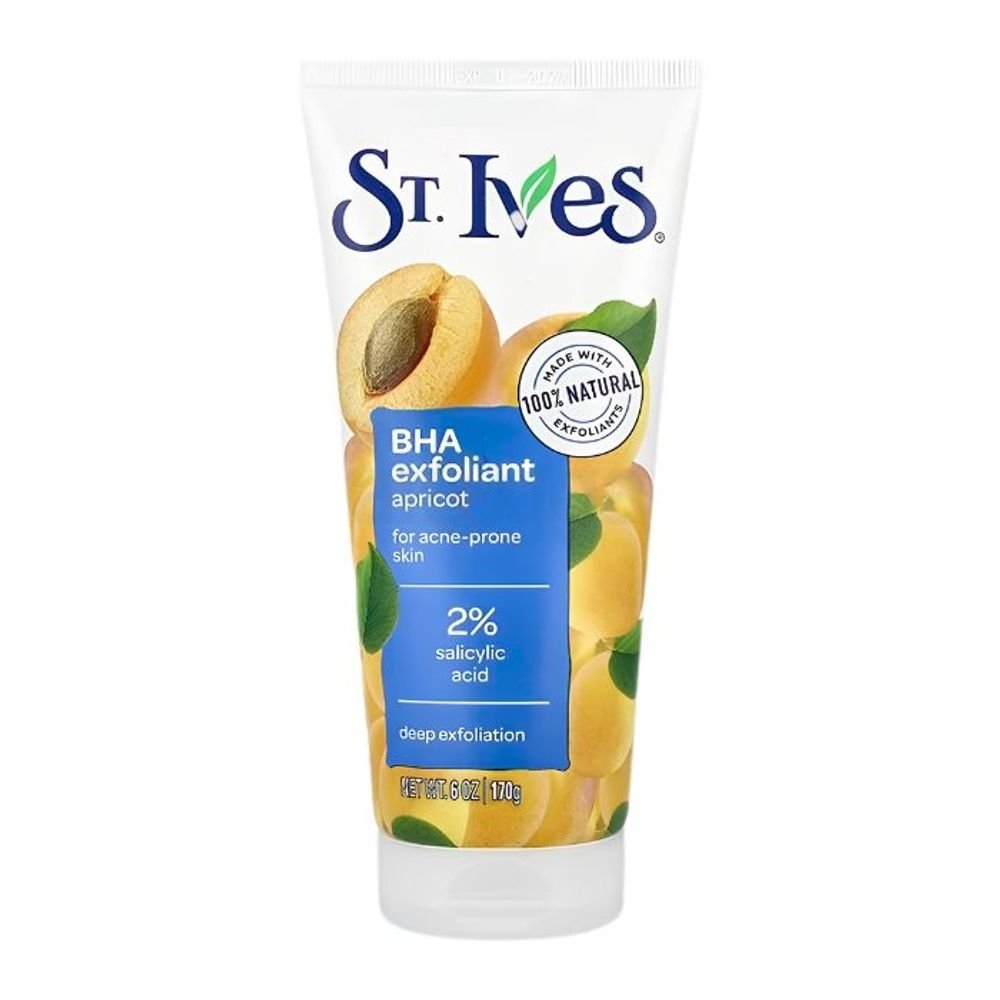 St. Ives BHA Exfoliant Apricot Scrub with 2% Salicylic Acid for Acne-Prone Skin 170g