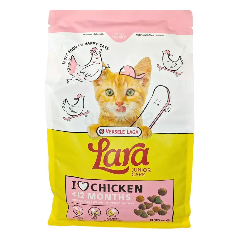 Versele Laga Lara Dry Cat Food Junior Care Chicken 950g