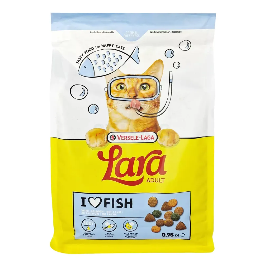 Versele Laga Lara Dry Cat Food Adult Fish 950g