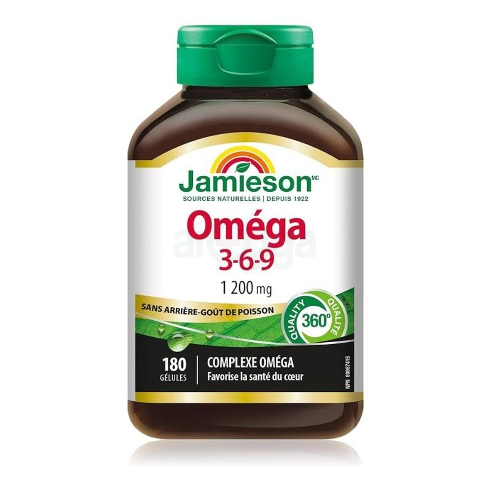 Jamieson Omega 3-6-9 1200mg 180 softgels
