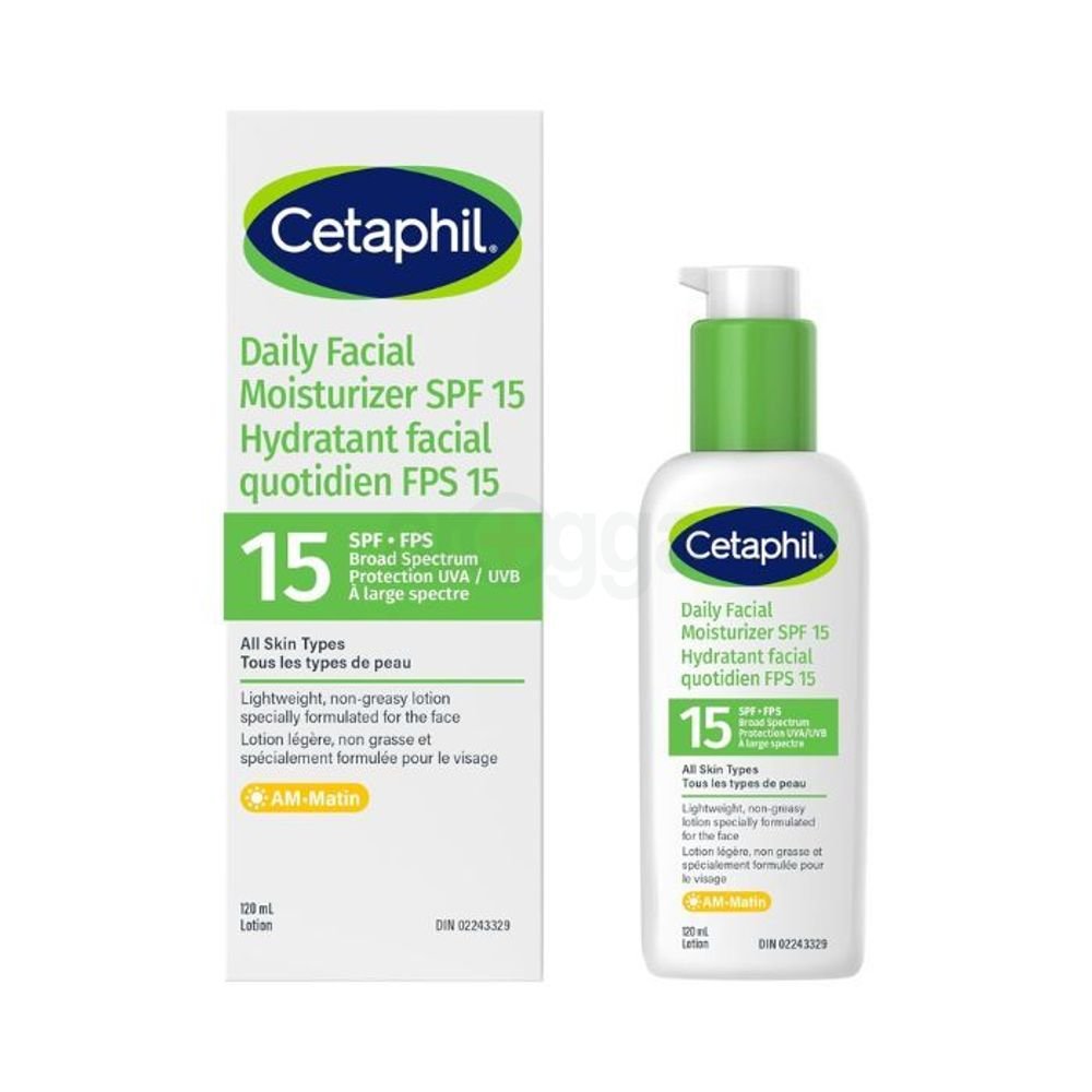 Cetaphil Daily Facial Moisturizer with SPF 15 For All Skin Types 120ml (Canada)