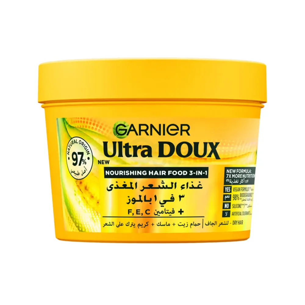 Garnier Ultra Doux Nourishing Banana 3-in-1 Hair Food Mask– 390ml