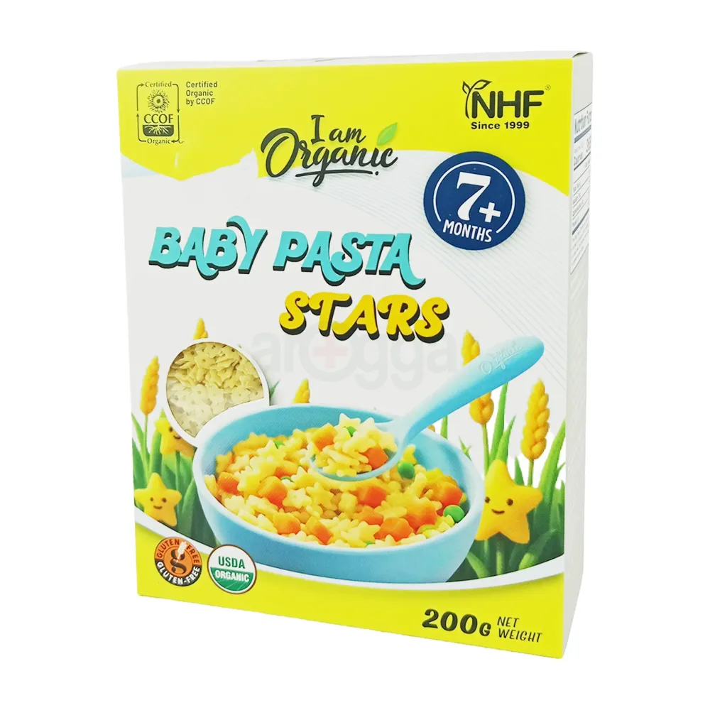 NHF I Am Organic Baby Stars Pasta 7months+  (Malaysia) 200g