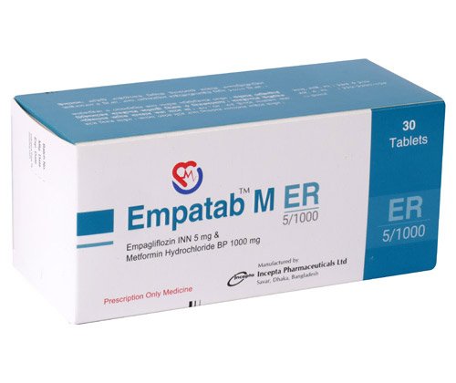 Empatab M ER 10 mg+1000 mg