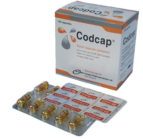 Codcap 600 IU+85 IU+0.3 IU