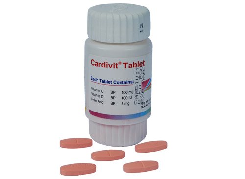 Cardivit 400 mg+400 IU+2 mg