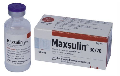 Maxsulin 50%+50% in 100 IU/ml