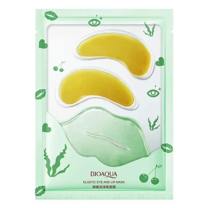 Bioaqua Moisturizing Tender 2 Pcs Eye Mask & 1 Piece Lip Mask