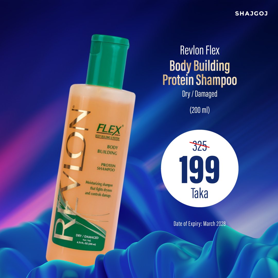 Revlon Flex Body Building Protein Shampoo For Dry / Damaged