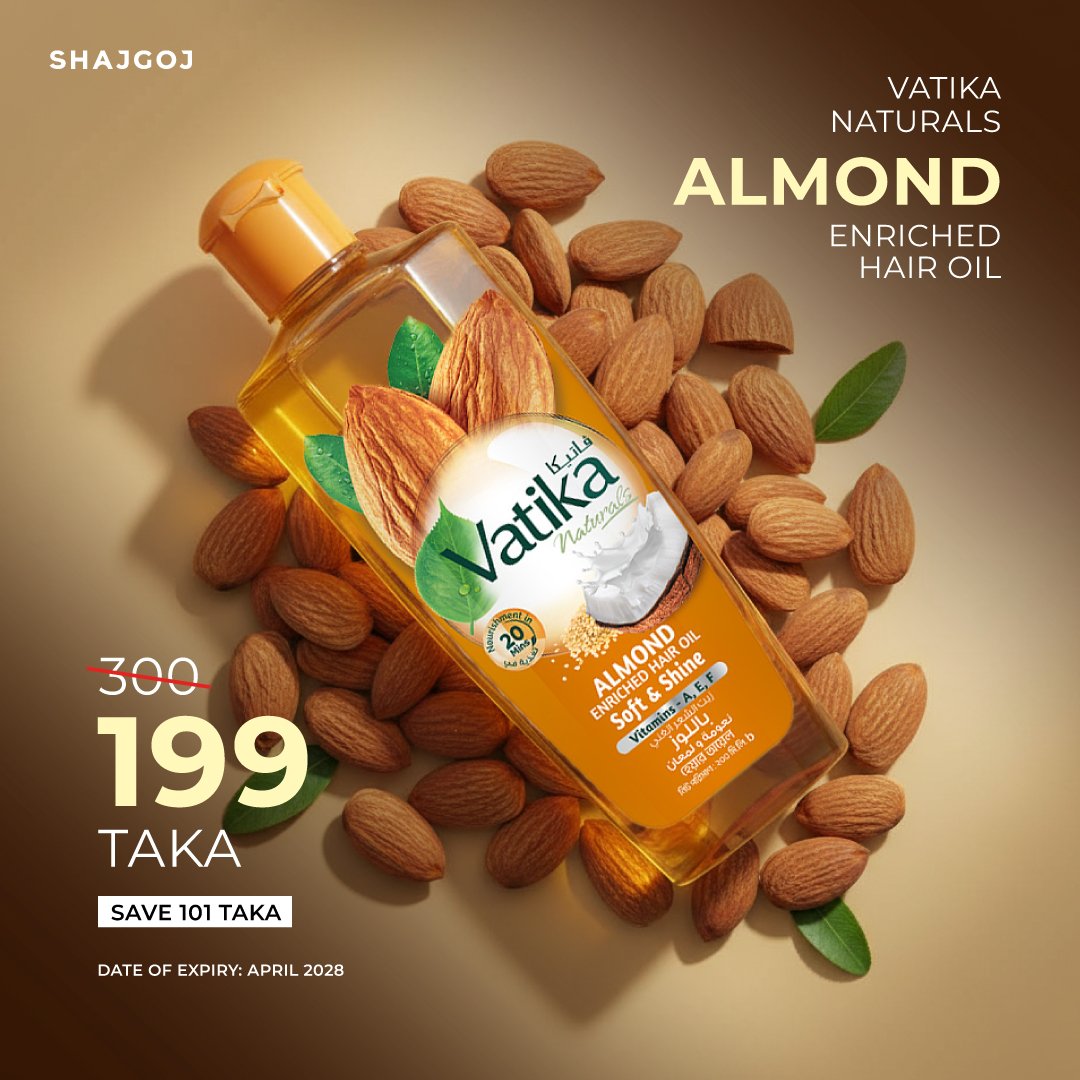 Vatika Naturals Almond Enriched Hair Oil