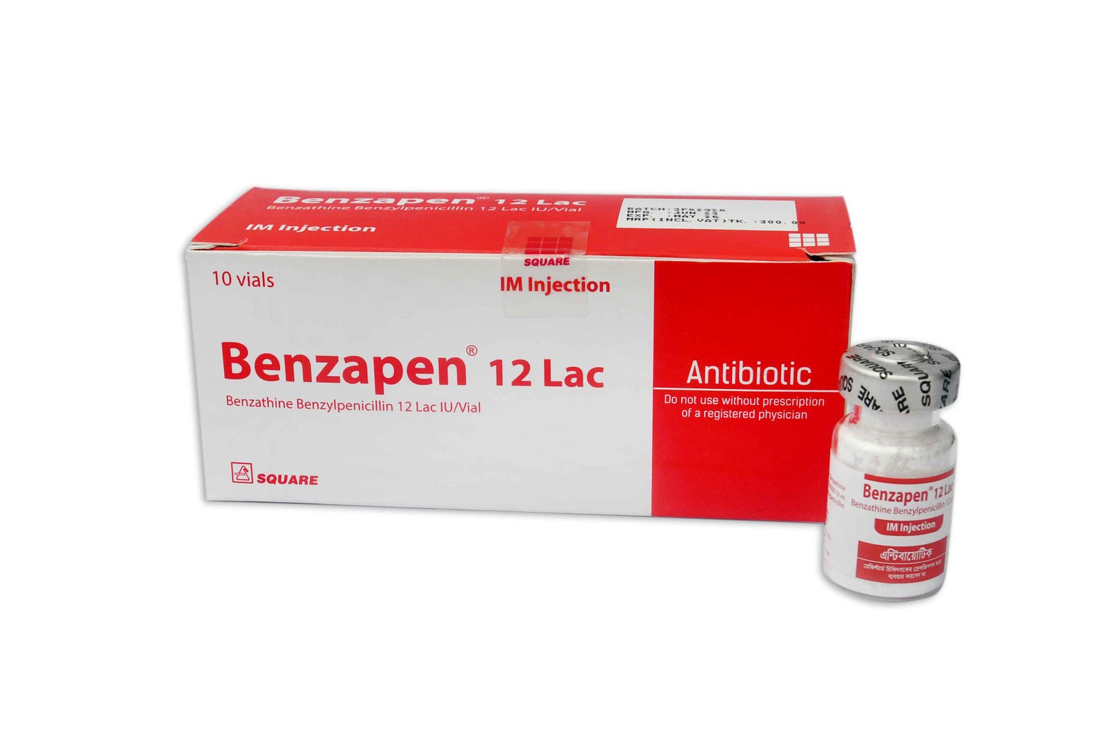 Benzapen 12 lac units/vial